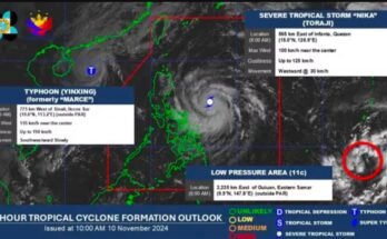 Two more weather disturbances may affect Philippines in coming days